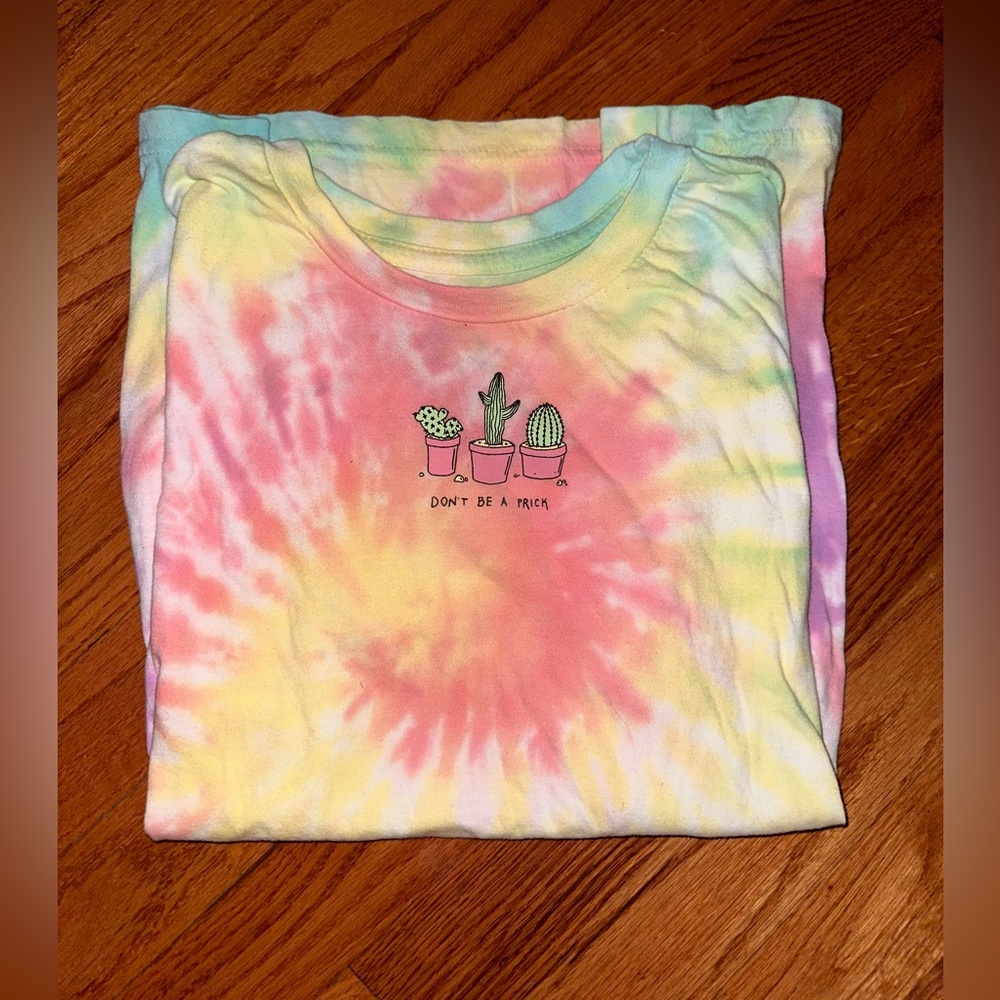 “dont be a prick” tie dye tshirt